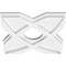 Ekena Millwork Titus Architectural Grade PVC Contemporary Ceiling Medallion, 10"OD x 3"ID x 3 1/2"C x 1"P CMP10TS-03000 - alternate 2